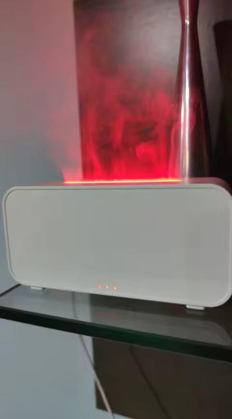 Flame Aroma Diffuser & Humidifier – 7 Color LED Fire Effect Mist
